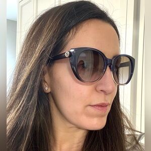 Gucci Dark Blue Cat-Eye Sunglasses